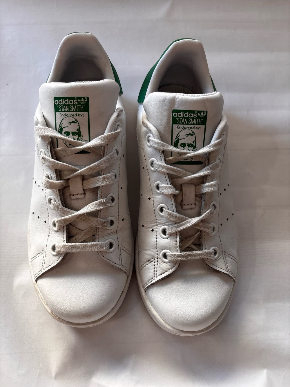 Adidas Stan Smith White Green Leather Sneakers Classic Originals